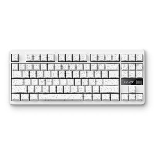 MCHOSE G87 klaviatuur (Valge topograafia)