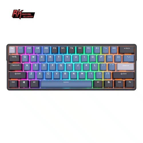 Royal Kludge RK61 Plus (Melna/Zila)